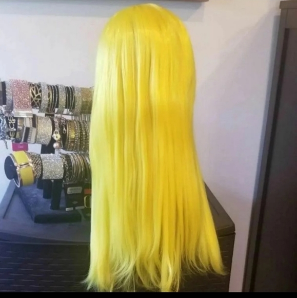 4x6 Canary Yellow Synthetic Lace Front - Picture 4 of 6